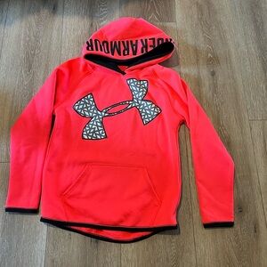 Under Armour Kids Bright Beta/Coral color Hoodie